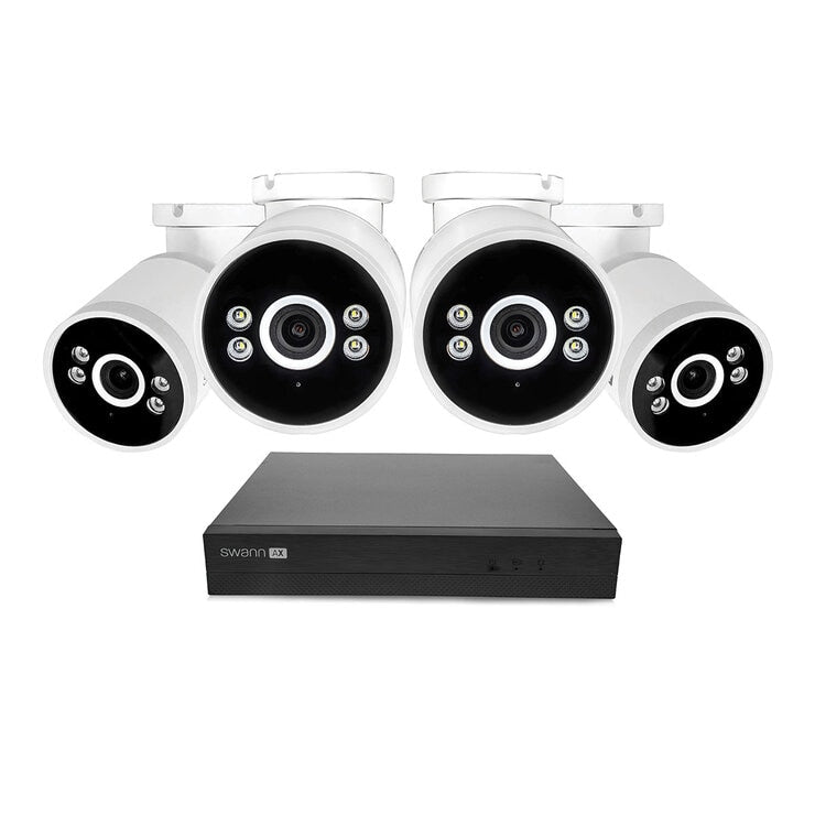Swann 4K NVR system with bullet cameras, British brand