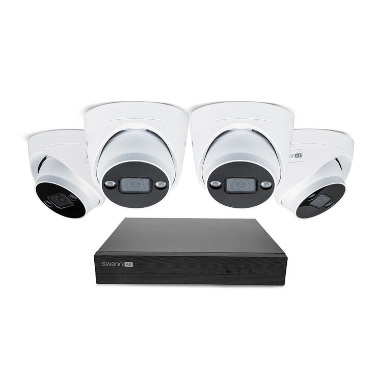 Swann 4K NVR security system 1TB 4 dome cameras - British product