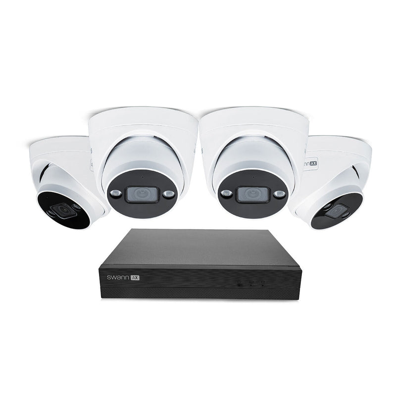 Swann 4K NVR security system 1TB 4 dome cameras - British product