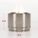 HerQs Chief stainless steel fire pit 68cm (British brand)