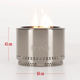HerQs Chief stainless steel fire pit 68cm (British brand)
