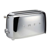 Smeg TSF02 long slot toaster in silver 4 slice, UK version