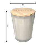 Sand & Fog Scalloped Fragranced Candle with 3 fragrances 3.3kg (British brand)