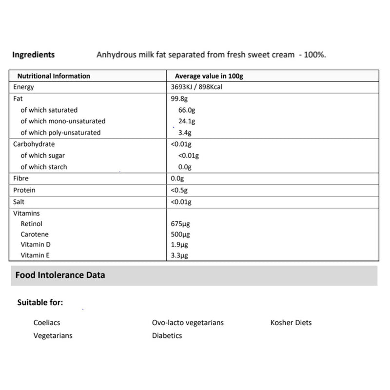 KTC Pure Butter Ghee 2kg, UK version