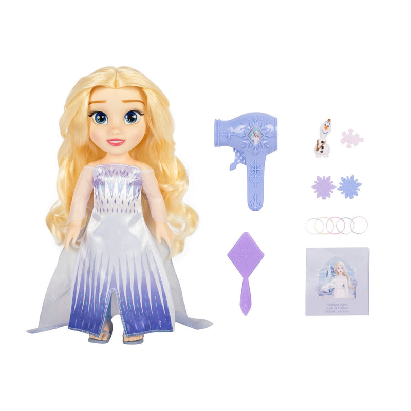 Disney Prinzessin Elsa große Puppe mit Haar-Spielset, UK-Version