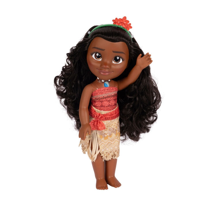 Disney Moana doll with long wavy hair and accessories, UK version