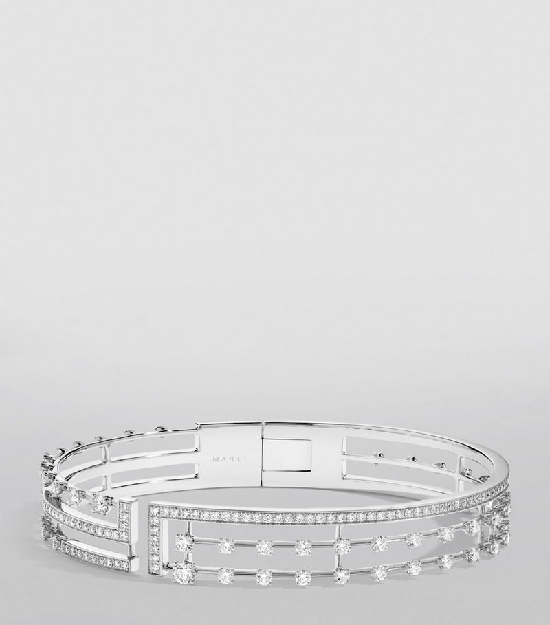 MARLI New York Avenues bangle with diamonds, UK version