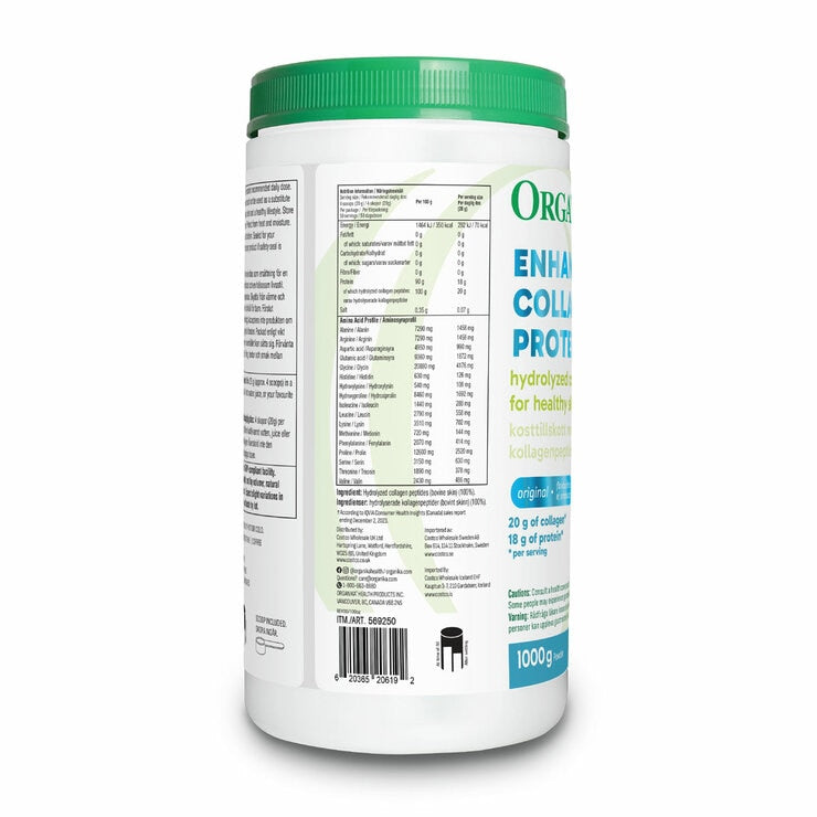 Organika Enhanced Collagen powder 1kg - British product