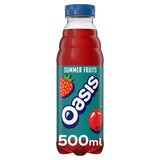 Oasis Summer Fruits juice drink 12 x 500ml, imported from the UK