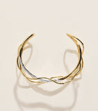 Bracelet manchette plaqué or Solanales Alexis Bittar - Produit britannique