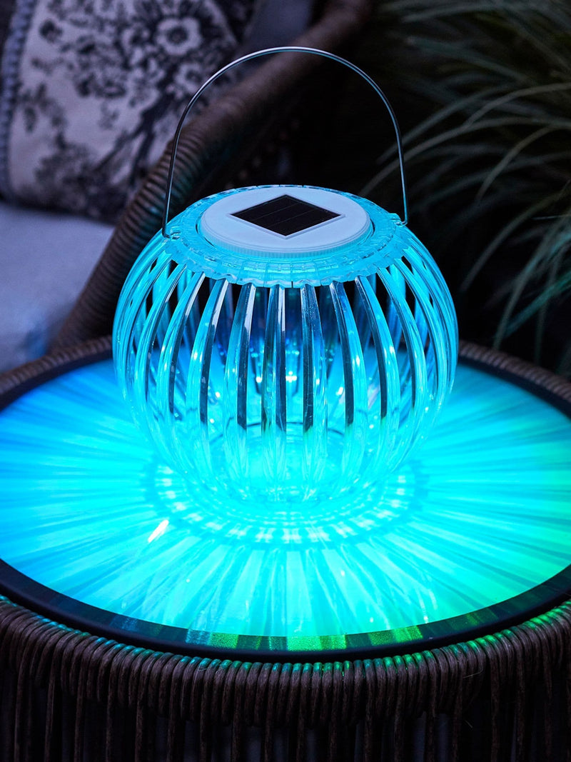 Lights4fun colour changing solar hanging lantern, UK version
