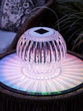 Lights4fun colour changing solar hanging lantern, UK version