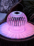 Lights4fun colour changing solar hanging lantern, UK version