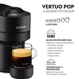 Nespresso De'Longhi Vertuo Pop coffee machine black (British brand)