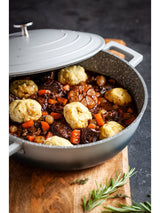 Next Masterclass Grey Shallow Casserole Dish 4L- Buy online at McGrocer