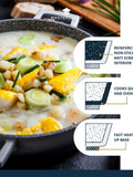 Masterclass Grey 4L Shallow Casserole Dish, imported from the UK