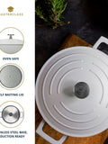 Masterclass Grey 4L Shallow Casserole Dish, imported from the UK