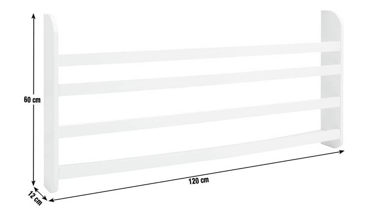 Habitat white wide wall shelf, UK version