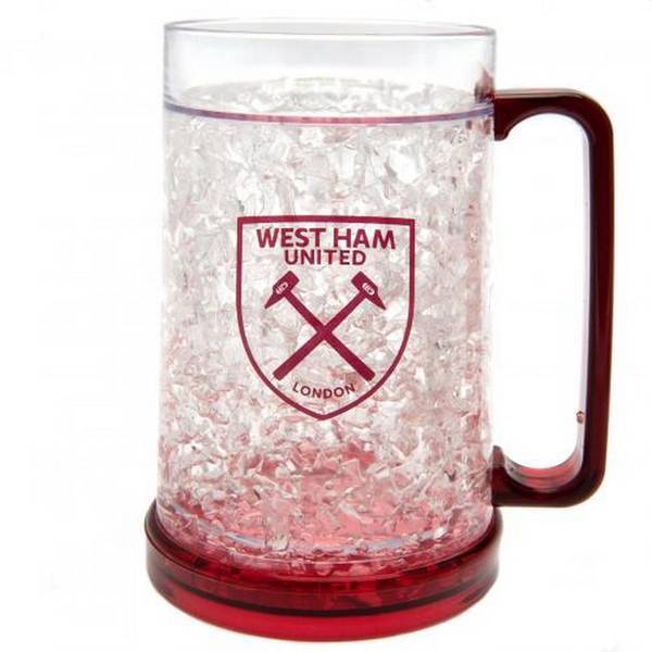 West Ham United FC Freezer Mug Plastic 15cm (British brand)