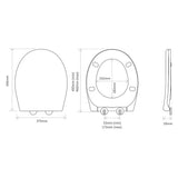 Tavistock soft close thermoset toilet seat, imported from the UK