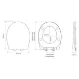 Tavistock soft close thermoset toilet seat, imported from the UK