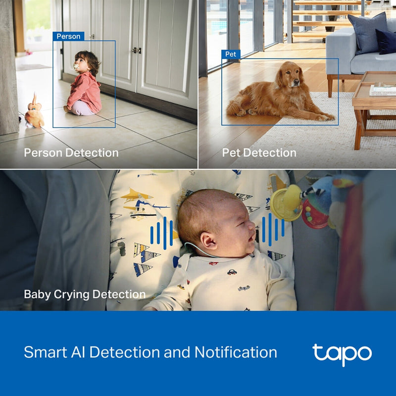 TP-Link Tapo C260 4K PTZ security camera 2-pack, imported from the UK