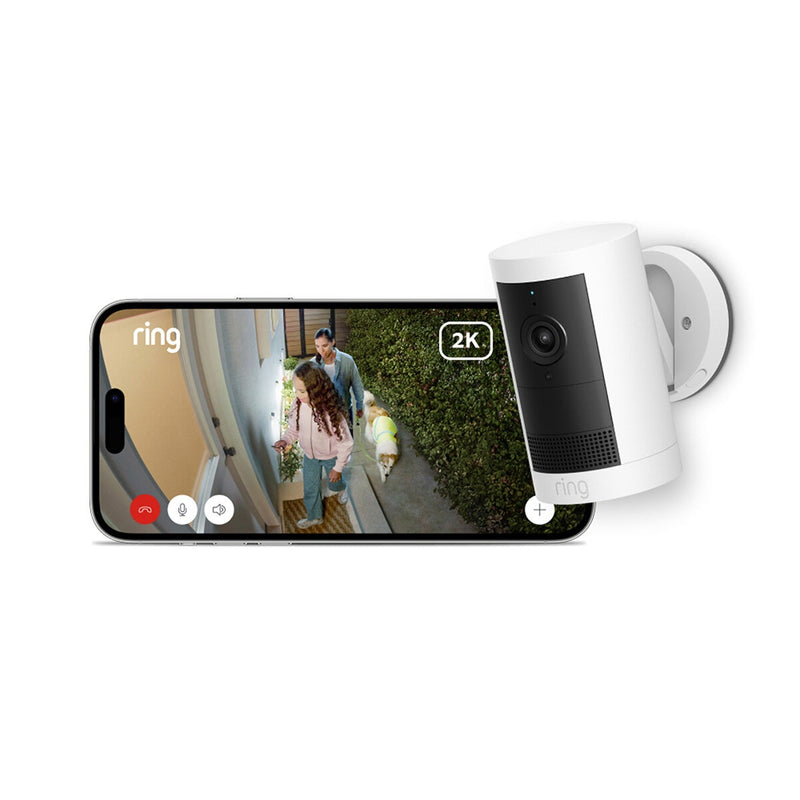 Ring outdoor camera 2 pack with extra battery - British product