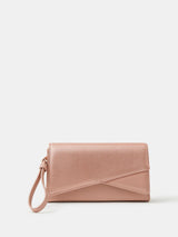 Next Accessorize Pink Fold Over Clutch Bag- Buy online at McGrocer