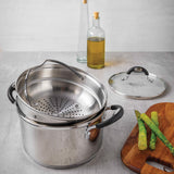 Tramontina 20cm steamer set stainless steel, UK version