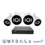 Swann 4K NVR system with bullet cameras, British brand