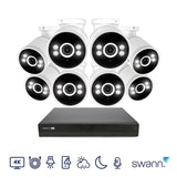 Swann 4K NVR bullet camera system with 2TB HDD, imported from the UK