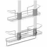 Artika Trent light grey shower caddy 73cm, imported from the UK