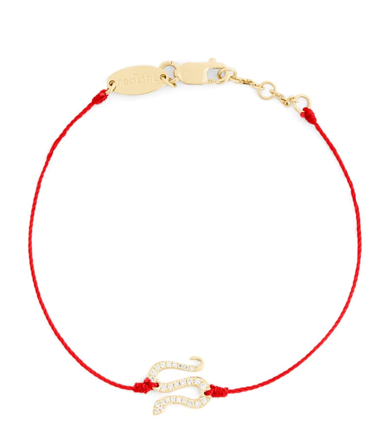 RedLine yellow gold diamond snake bracelet, imported from the UK