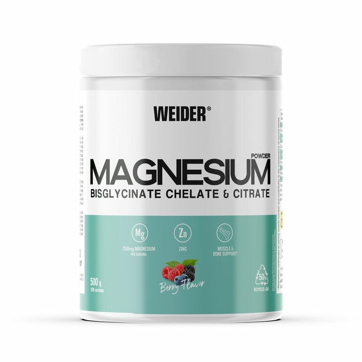 Weider Magnesium Powder Berry supplement 500g, UK version
