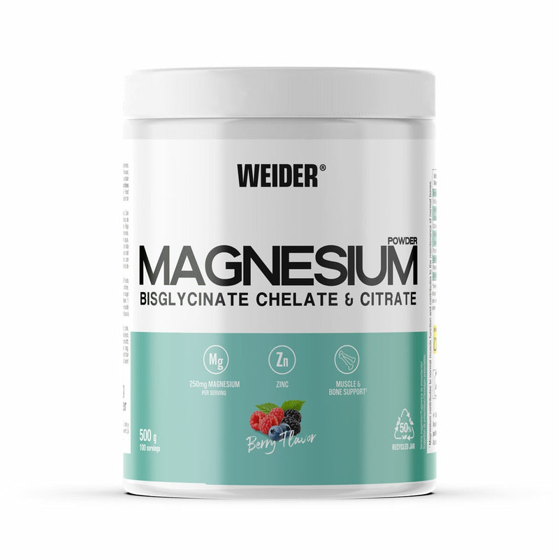 Weider Magnesium Powder Berry supplement 500g, UK version