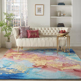 Nourison Prismatic Multicolour Rug in 4 sizes, imported from the UK