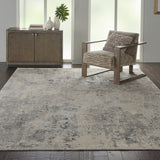 Nourison mottled grey rug, imported from the UK