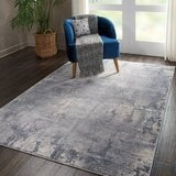 Nourison Faded Blue Rug Medium, imported from the UK