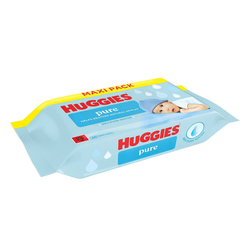 Huggies plastic free baby wipes 12x60 (British brand)