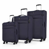Costco UK Rock Harper 3 Piece Softside Luggage Set in Navy- Buy online at McGrocer