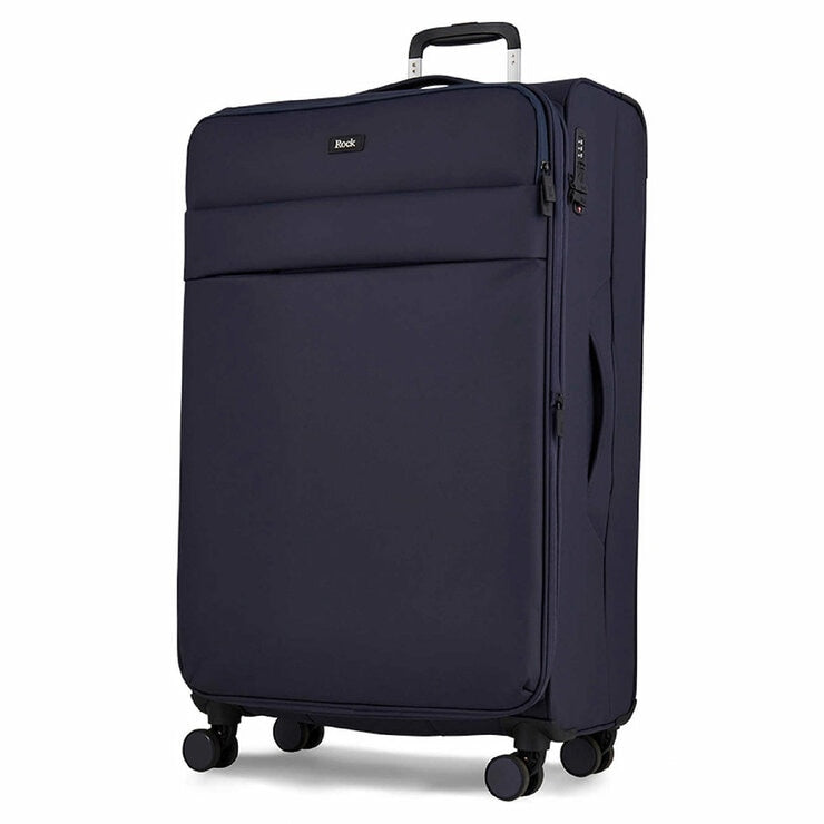 Rock 3 piece softside luggage set in navy (British brand)