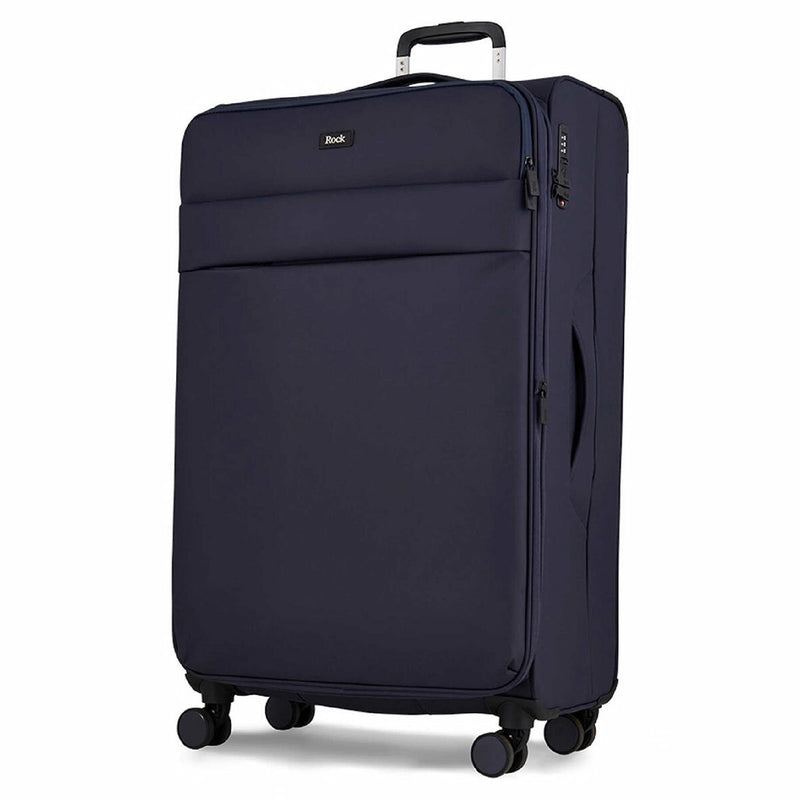 Rock 3 piece softside luggage set in navy (British brand)