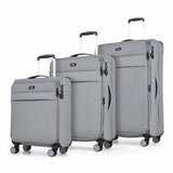 Costco UK Rock Harper 3 Piece Softside Luggage Set in Grey- Buy online at McGrocer