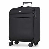 Rock Harper 2 piece luggage set black softside - British product