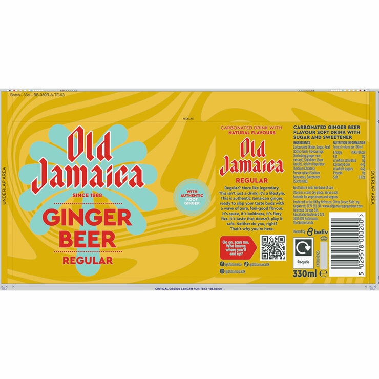 Old Jamaica ginger beer 24 x 330ml (British brand)