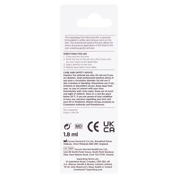 Superdrug Corn Removal Pen GOODS Superdrug