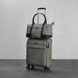 Costco UK Rock Harper 2 Piece Softside Cabin and Holdall Luggage Set, Grey- Buy online at McGrocer