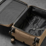 Rock luggage set 2 piece softside cabin and holdall beige - British product