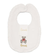 Harrods Harrods Ruffled Embroidered Henry Bear Bib- Buy online at McGrocer