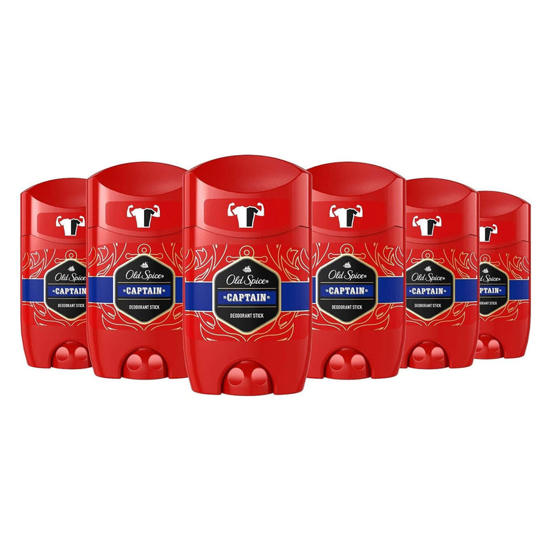 Old Spice Captain deodorant stick 6x50ml - British product